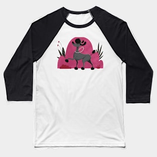 Poodle Strut Baseball T-Shirt